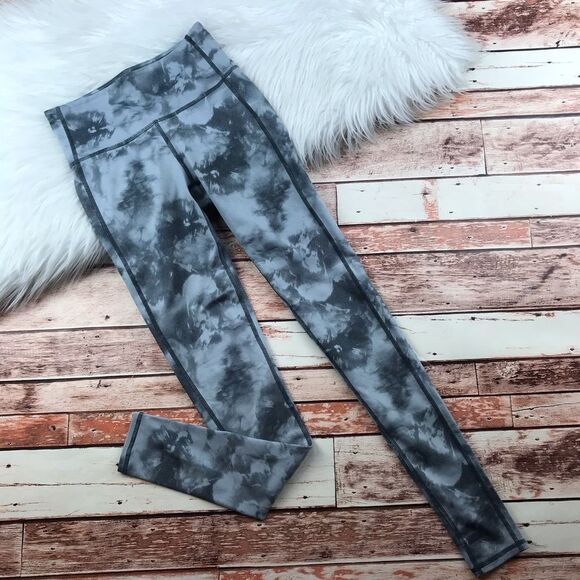 Athleta tiedye watercolor print leggings high rise‎ - Picture 1 of 5